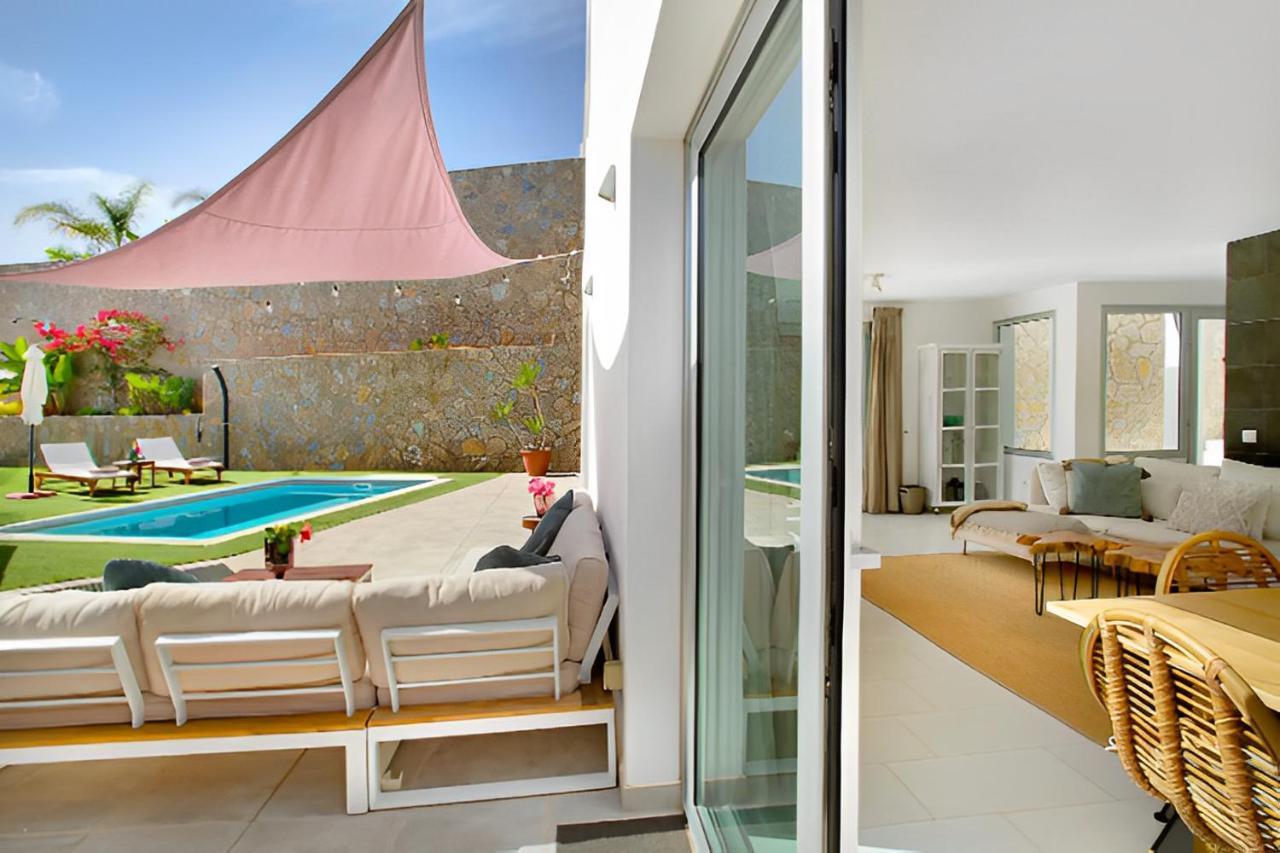 Dream Villa With Heated Pool, Rooftop & Ocean Views Mogan Bagian luar foto